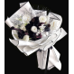 White Black Waterproof Cello Flower Wrapping Paper Pack 20